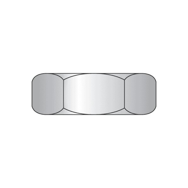 Newport Fasteners Machine Screw Nut, #2-56, 18-8 Stainless Steel, Not Graded, Plain, 0.066 in Ht, 100 PK 996354-PR-100 - main